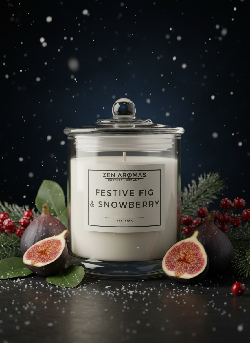 Christmas Naomi Jar – Luxury Soy Candle (364.5g)